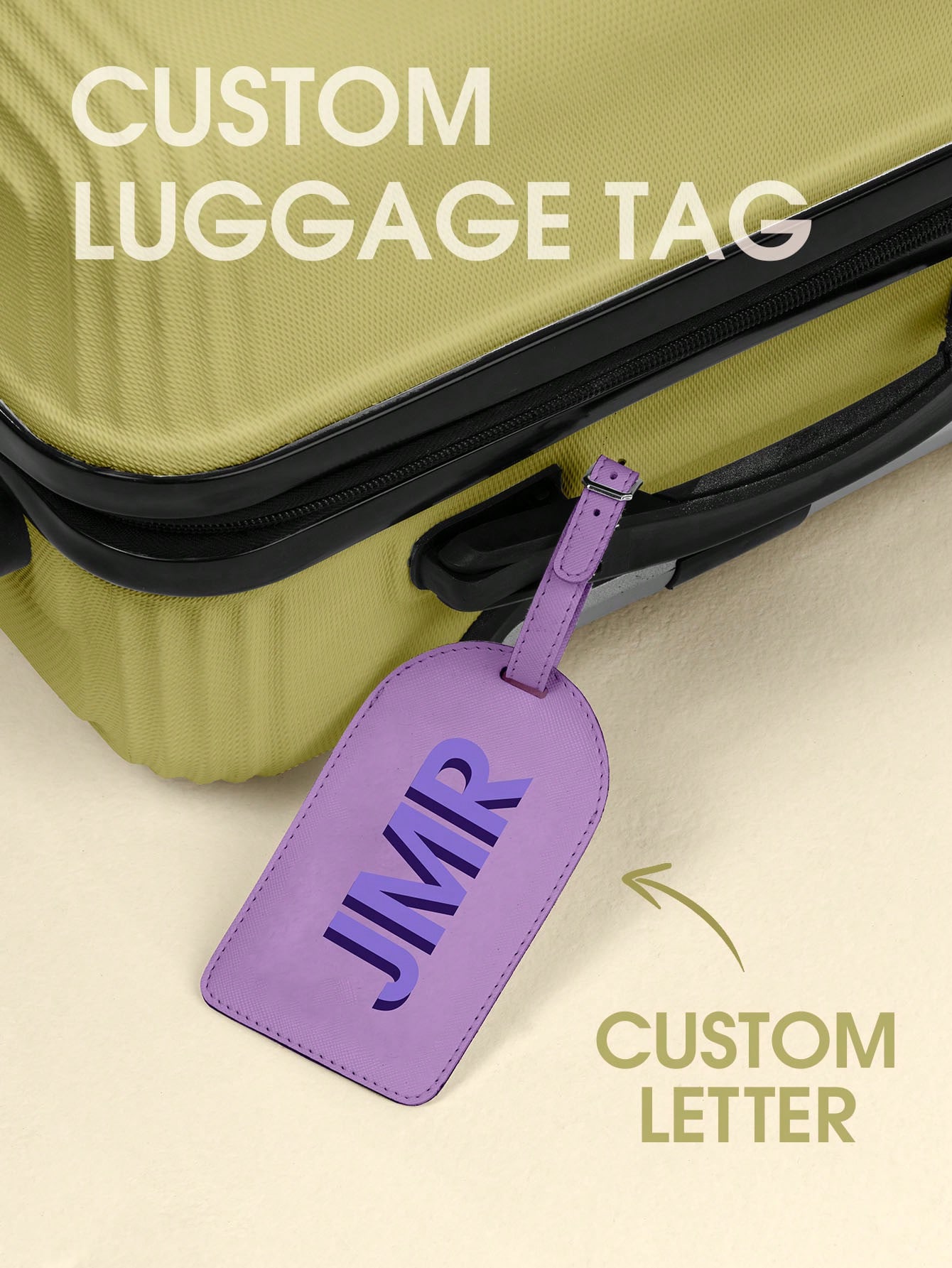 Travel Accessories International - Personalized Initial Luggage Tag Custom Letter
