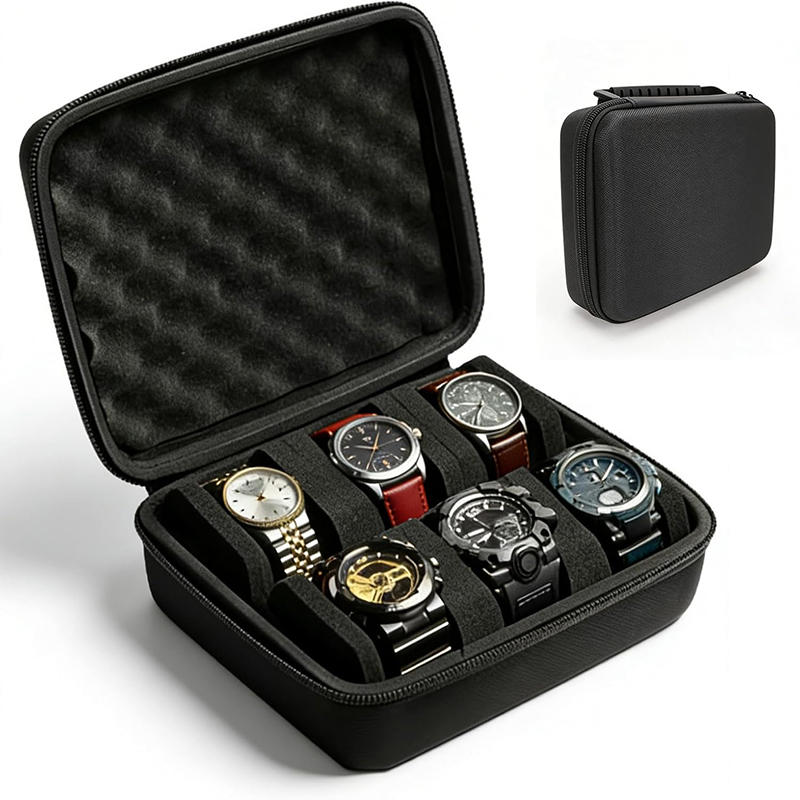 Travel Accessories 2022 - Travel Watch Case,6 Slots Hard Shell