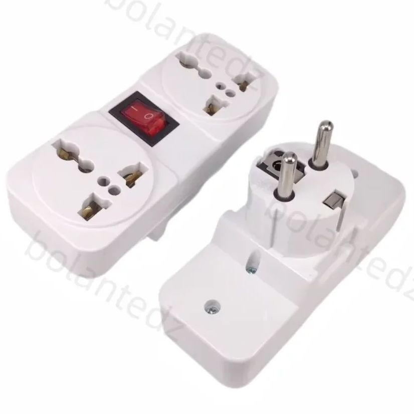 Travel Accessories Europe - White Portable 250V 6/10A universal travel