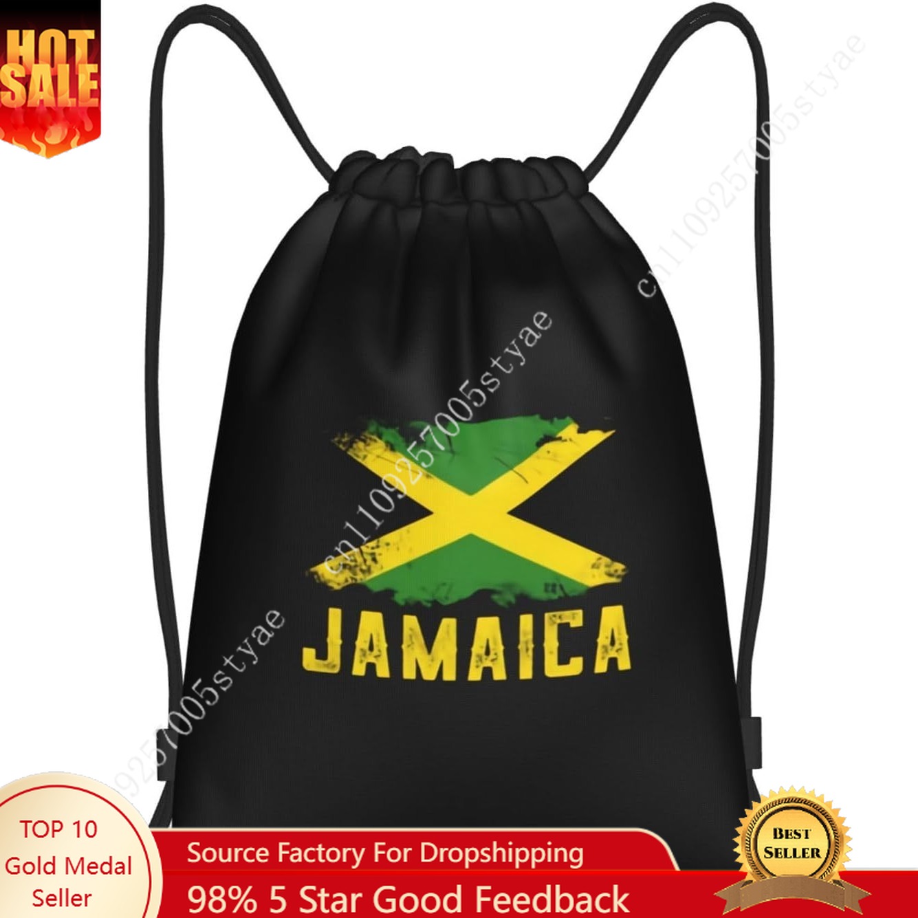 Jamaica Flag Drawstring Bag Ba - đánh giá và giá Travel Yoga Accessories