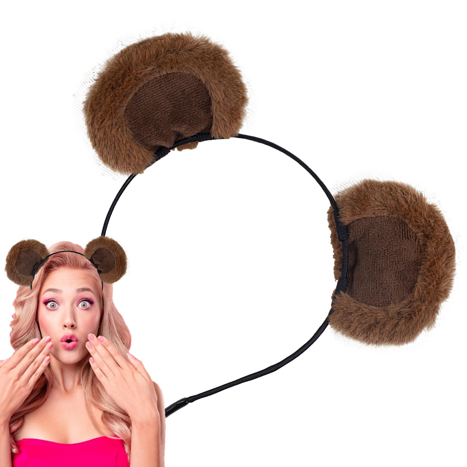 Plush Bear Ear Headbands Soft  - đánh giá và giá Travel Accessories For 6 Year Old