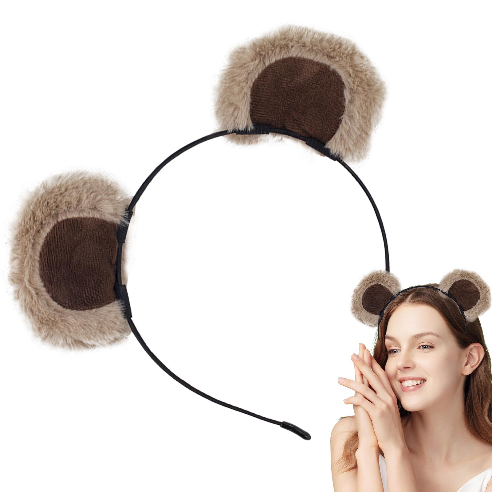 Plush Bear Ear Headbands Soft  - đánh giá và giá Travel Accessories For 6 Year Old