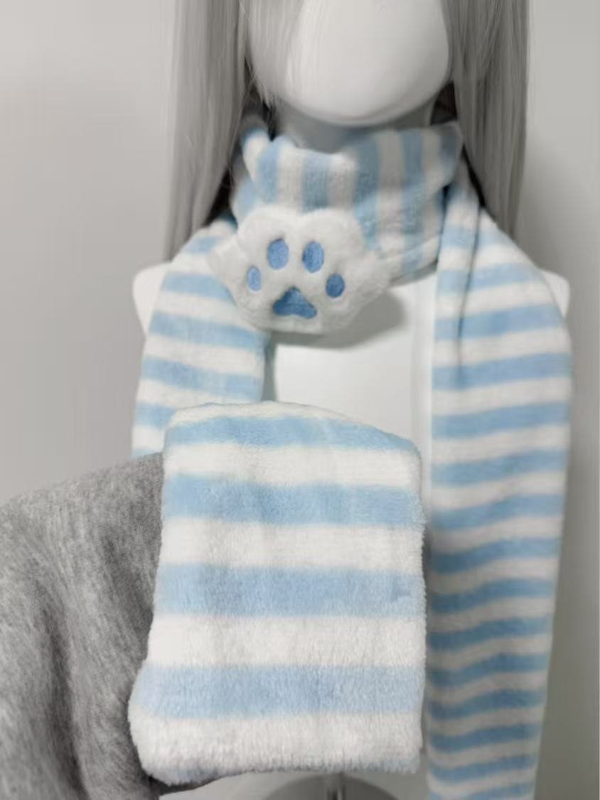 Kawaii Kniied Scarf Cat Paw De - đánh giá và giá Travel Accessories For Elderly