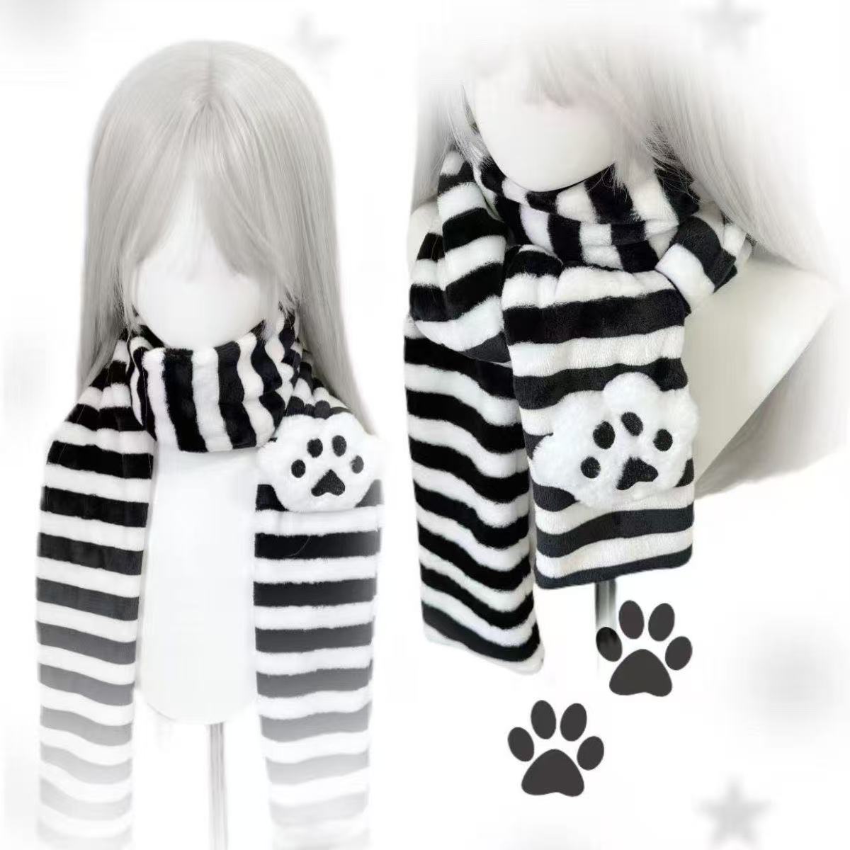 Kawaii Kniied Scarf Cat Paw De - đánh giá và giá Travel Accessories For Elderly