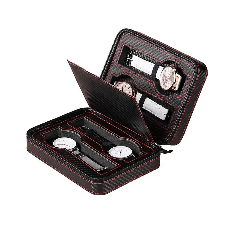 4-Slot Portable Watch Storage  - đánh giá và giá Travel Accessories Display