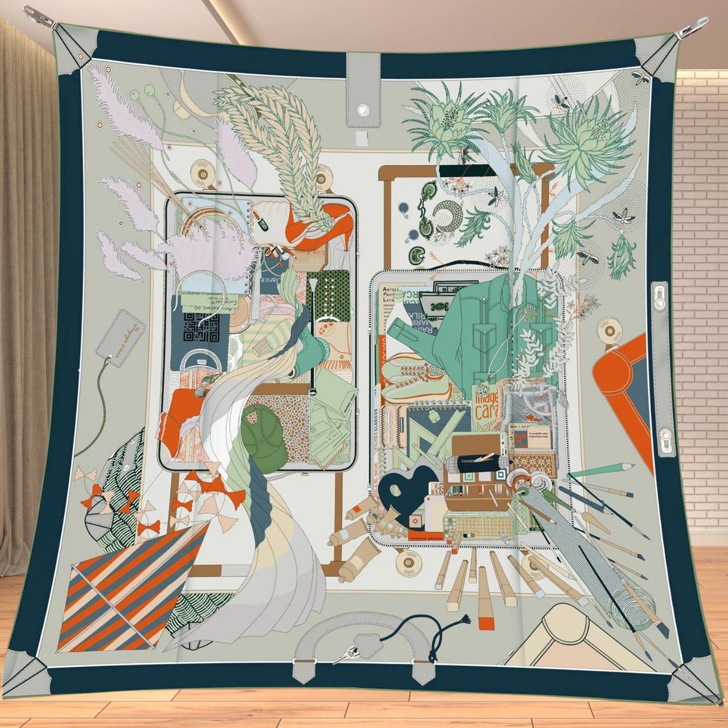 90cm Twill Silk Like Square Sc - đánh giá và giá Travel Accessories For Elderly