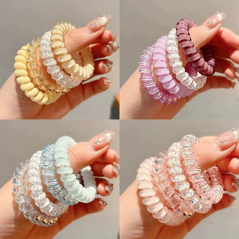 4pcs/set Spiral Hair Ties Purp - đánh giá và giá Travel Accessories Set