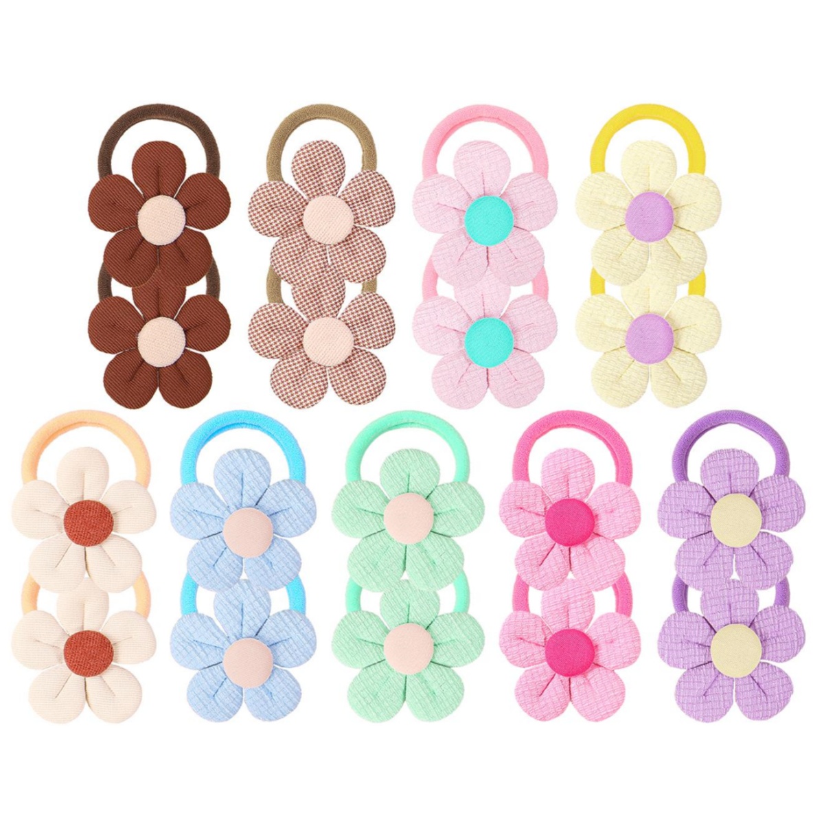 18pcs Sunflower Hair Ties Kids - đánh giá và giá Travel Accessories For 6 Year Old