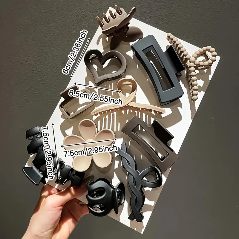 11Pcs Assorted Hair Claw Clips - đánh giá và giá Travel Accessories For Elderly