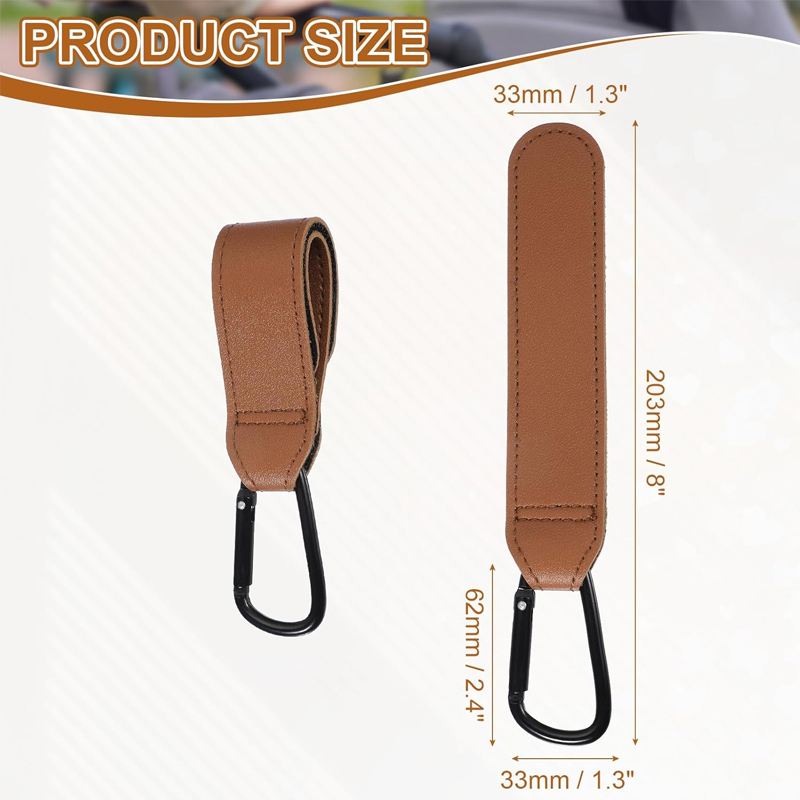 2Pcs Leather Cart Hooks Baby S - đánh giá và giá Travel Accessories For 6 Year Old