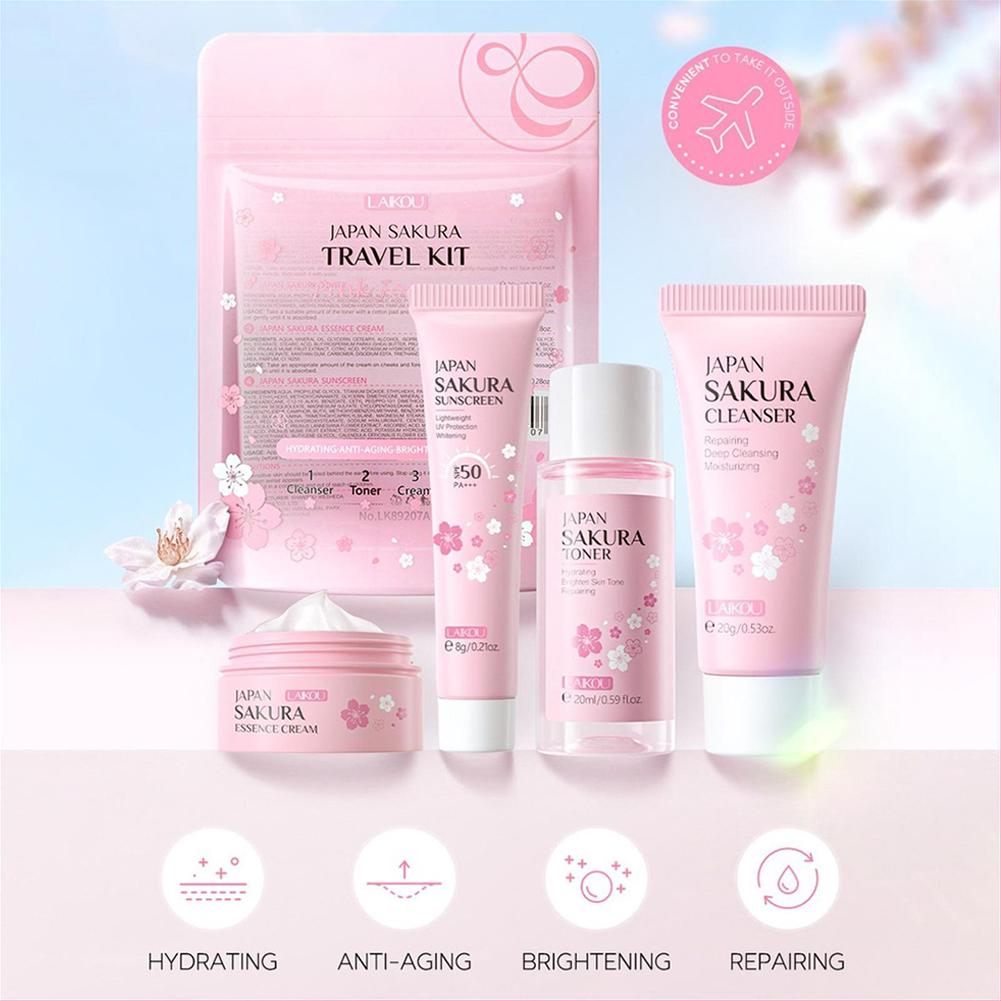 Sakura Skin Care Set facial Cl - đánh giá và giá Travel Accessories Set
