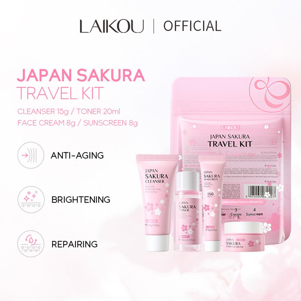 Sakura Skin Care Set facial Cl - đánh giá và giá Travel Accessories Set