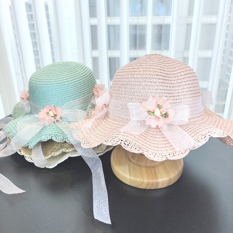 Girls 2pcs Straw Hat Solid Col - đánh giá và giá Travel Accessories For 6 Year Old